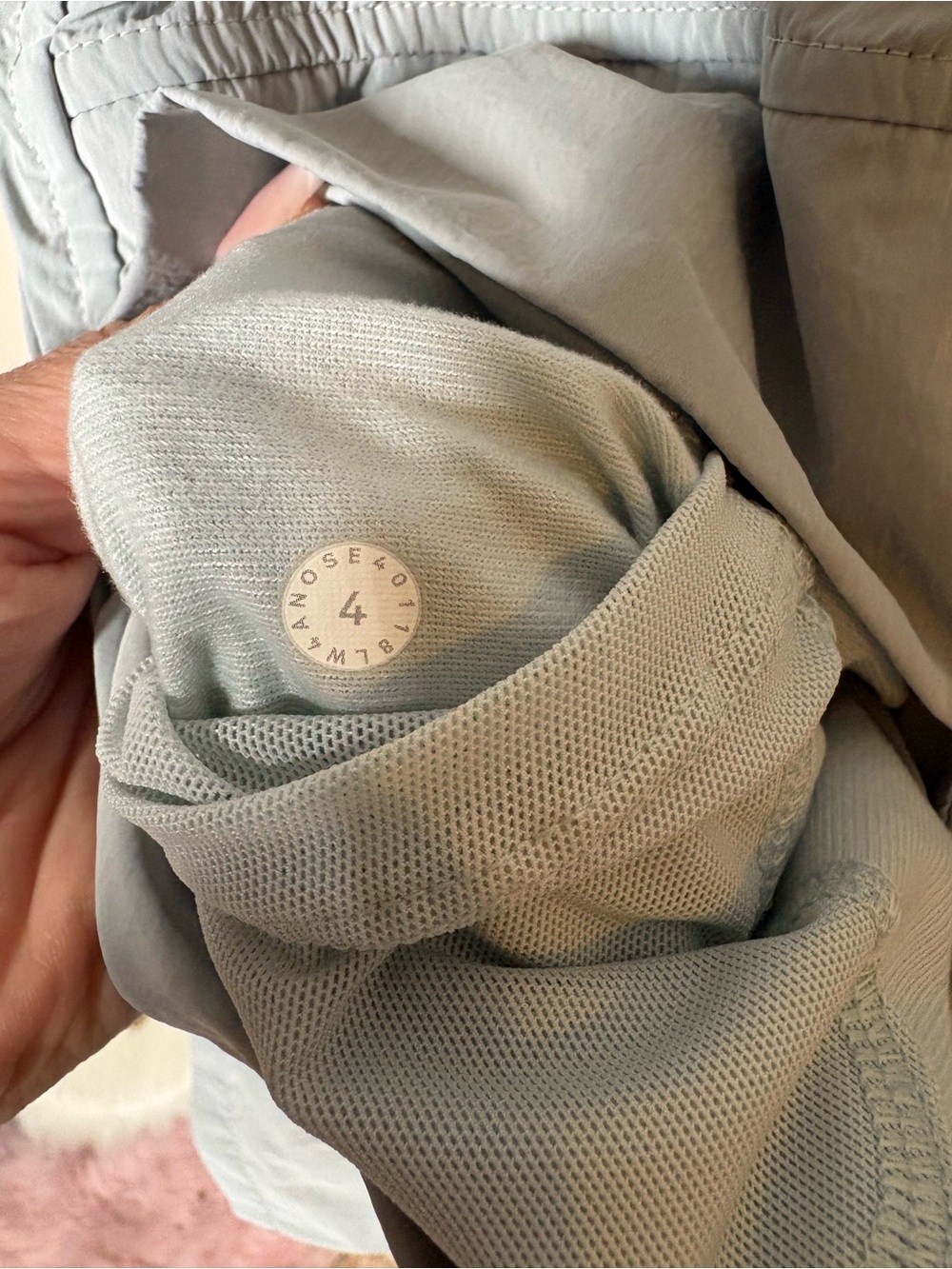 {EUC} LULULEMON Slate Blue Pack & Glyde Silver Drop Jacket - Size 4 - Picture 5 of 8